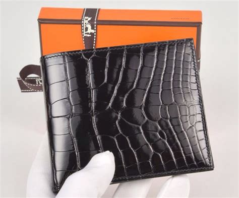 hermes men card holder|hermes alligator wallet men's.